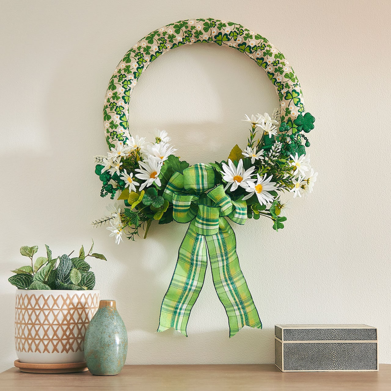 St Patrick's Day Ribbon Wreath